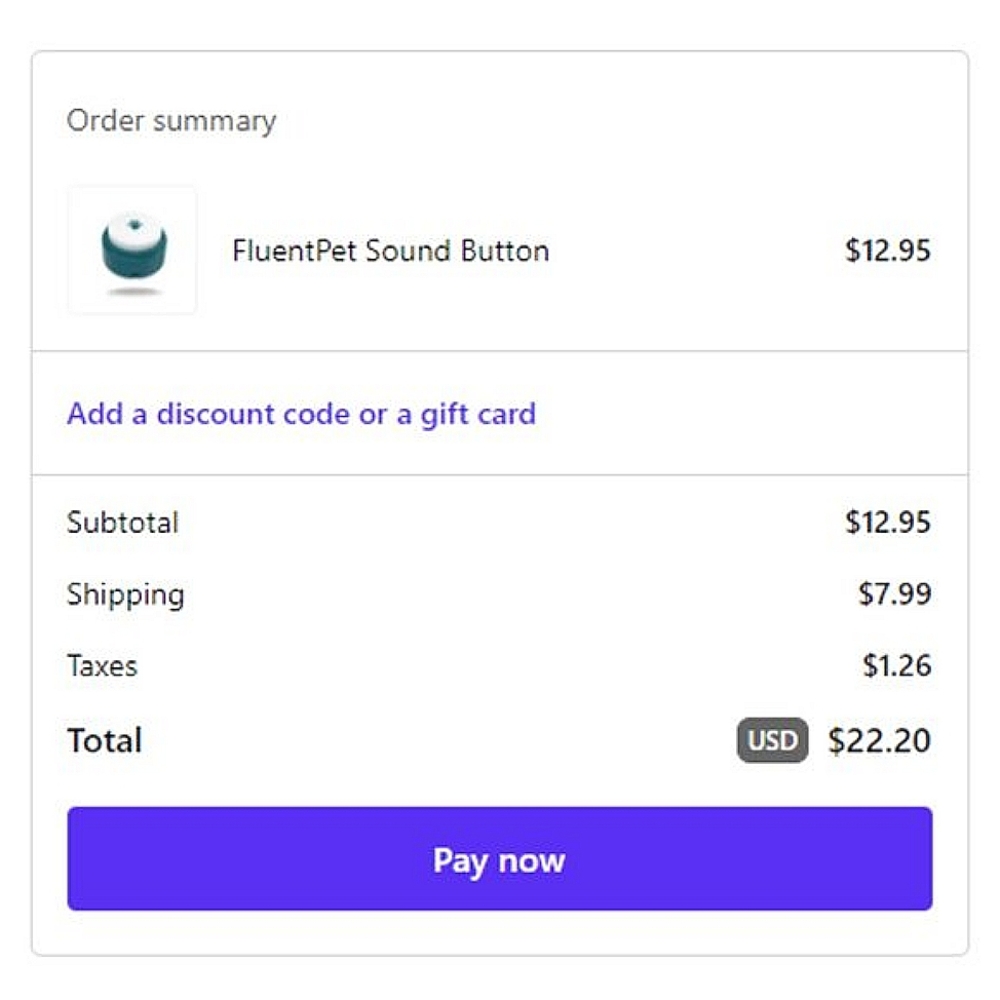 Fluent Pet Button (Great Gift for Pet Owners!) - Picture 3 of 13